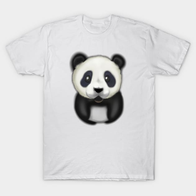 Cute Panda Drawing T-Shirt by Play Zoo